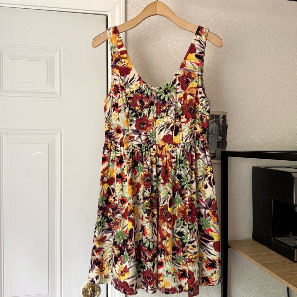 Princess Highway ModCloth multicolor floral‎ sleeveless scoop neck mini dress